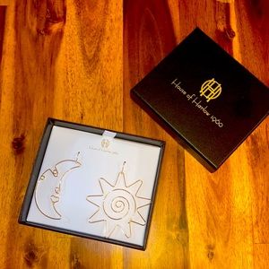 House of Harlow 1960 - Sun & Moon Earrings - Gold